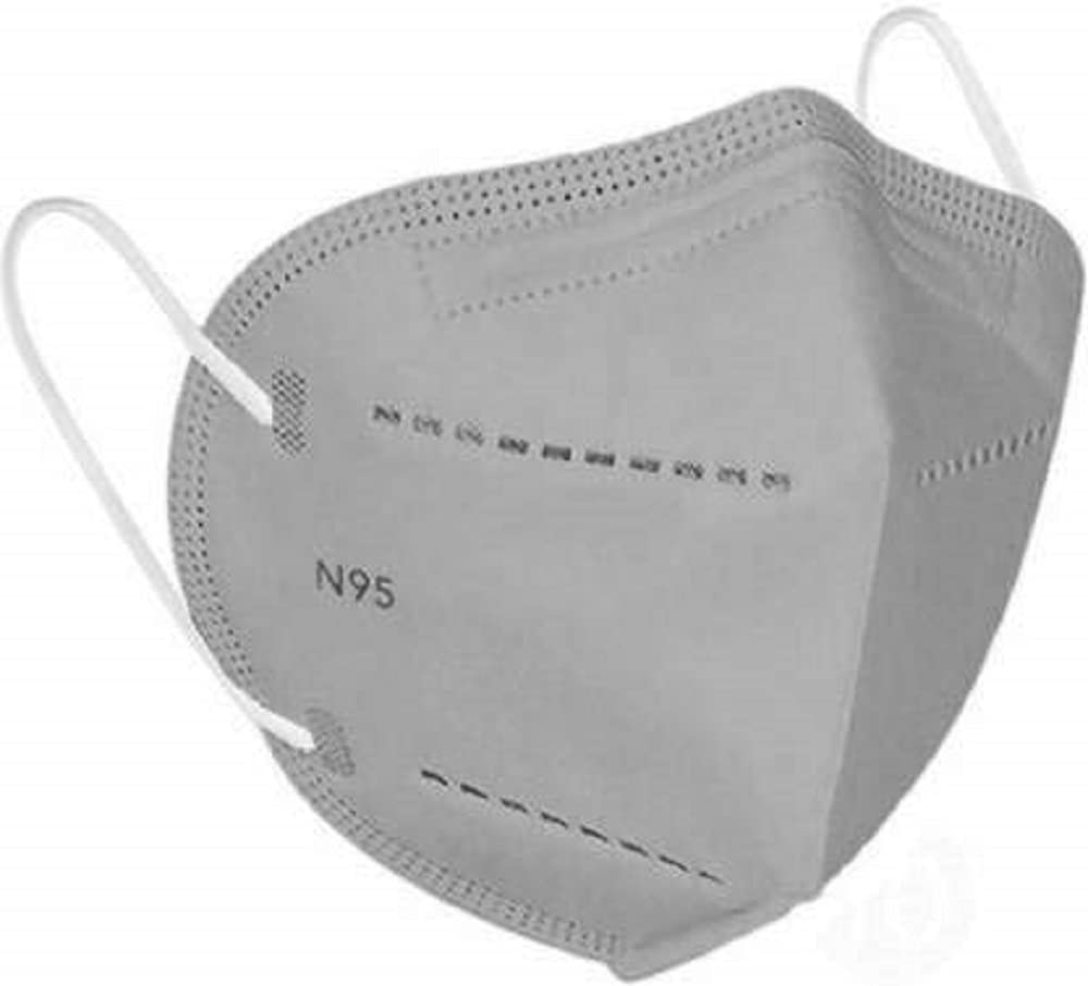 Satiate N95 Face Mask, 5 Layer Anti Pollution Reusable & Washable Mask for Men and Women with FDA ISO CE GMP Certified, Grey - Pack of 10 (Color of strap may vary) (B097PL2WLB) Amazon Price History, Amazon Price Tracker
