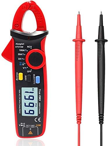 UT210e Pinza Amperimétrica Digital Multímetro True RMS 2000 Cuentas Voltímetro Prueba de Continuidad Capacitor Herramienta HVAC Multímetro miniatura 1