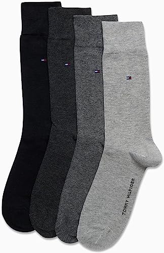Tommy Hilfiger Mens Dress Socks - 4 Pack Comfort Stretch Breathable Casual Work Crew Socks for Men (Sizes: 7-12)4