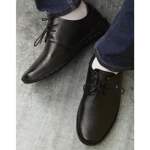 Image of ID Lace-Up Leather Formal Shoes for Men