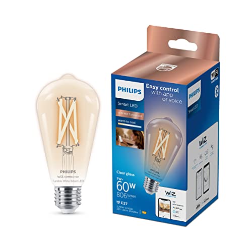 Ampoule LED Connectée Filament ST64 culot E27 806lm dimmable compatible Alexa Google