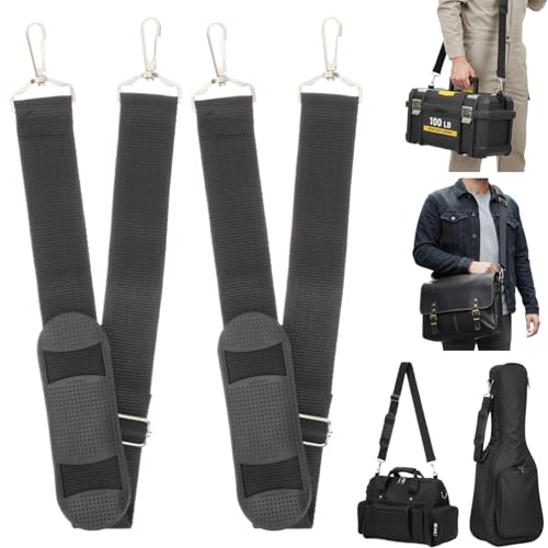 SUPVOX Padded Violin Case Straps Replacement: 2 Pcs Set Adjustable 37.4' (95cm) Shoulder Belts with...