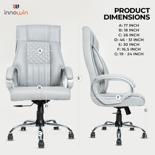 INNOWIN Store INNOWIN Obama Ergonomic Leatherette Executive Chair - Image 3