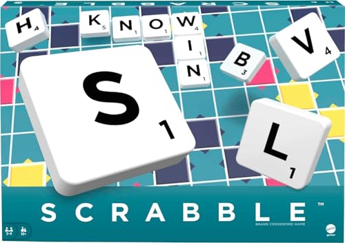 Image of Scrabble Board Game, Word, Letters Game for All Ages (Multicolour),Pack of 1 (Classic)