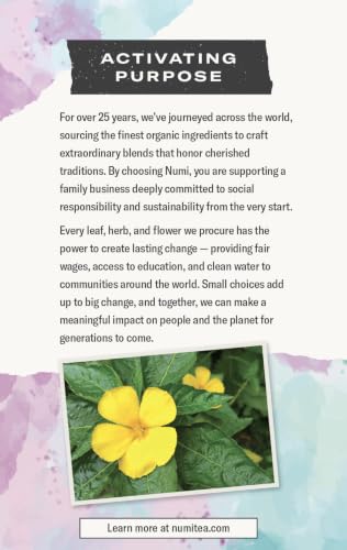 Image of Numi Organic Damiana Relax Tea, 16 Herbal Tea Bags, Caffeine Free
