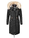 DETAILS: Damen Winter Jacke mit warmen Rippstrickbündchen und mit Fleece gefütterten 2-Wege Eingriffstaschen, praktische Innentasche mit Kabelführung für Kopfhörer