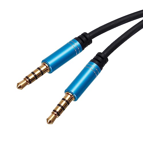 Cable auxiliar MECCANIXITY 3.5mm macho a macho 2 m azul miniatura 1
