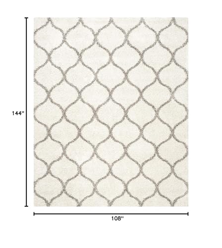 Tapete Safavieh Hudson Shag 9' x 12' Ivory y Gris miniatura 2