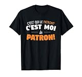Homme citation idée cadeau texte qui est le patron des vêtements T-Shirt