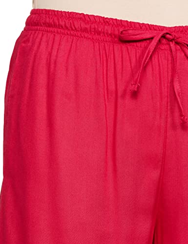 Image of BIBA Women Rayon Regular Solid Pants