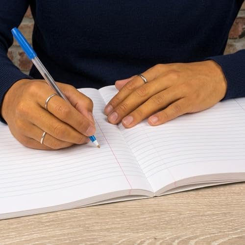 Carnets de composition bleus à lignes larges lot de 4 pour la rentrée scolaire - 7