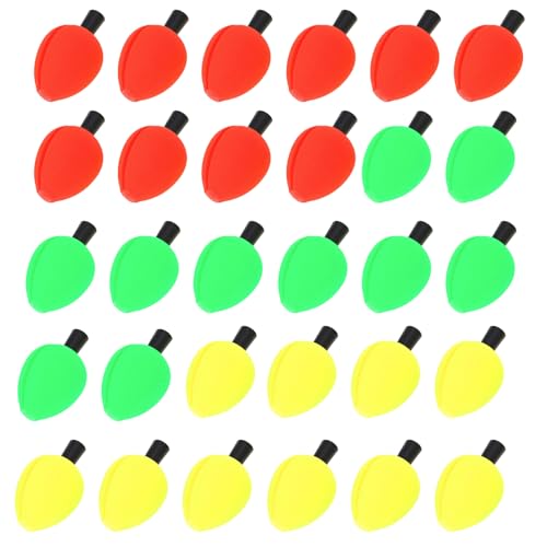 OriGlam 30pcs Fishing Bobbers Fishing Floats Foam Strike Indicators, Float Foam Fishing Bobbers Floats Fly Fishing Float, Floating Bobber Indicators for Trout Catfish Freshwater Saltwater - Image 2