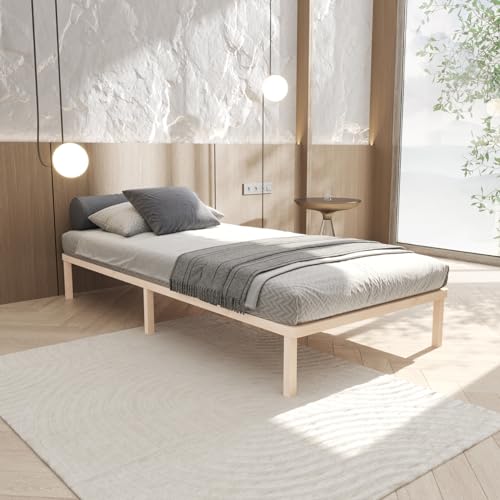 Hansales Base de Cama somier de 200 x 200 cm, liseta – láminas de Madera Maciza para un Apoyo óptimo y cómodo, ecológico y Duradero