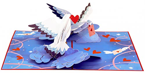 Poplife Sending Love 3D Pop Up Card For All Occasions - Valentine's Day, Anniversary, Mother's Day, Father's Day, Birthday Greeting Card, Christmas - Wedding, Love, Just Because, Thank You - For Wife, Mom, Step-Mom, Grandma, For Husband, Dad, Grandpa #TOP1