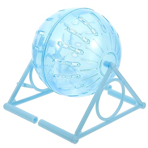Guinea Pig Ball Hamster Ball and Rack Hamster Dwarf s Exercise Running Toy Chinchilla Jogging, Random Color, 14.5x12.5cm