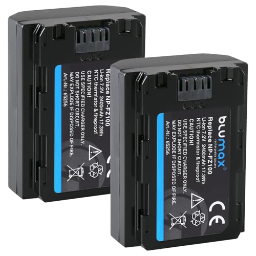 2 baterías Sony Alpha 7R V Blumax reemplazo para cámaras