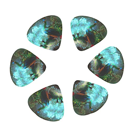 Ensemble de 12 médiators de guitare paon coloré pour guitare acoustique, guitare électrique, contrebasse, ukulélé - Les Beatles, Paul McCartney, John Lennon, RIngo Starr, George Harrison Ensemble de 12 médiators de guitare paon coloré pour guitare acoustique, guitare électrique, contrebasse, ukulélé – Image 3