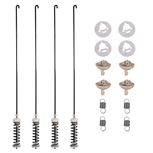 Bstinay 4Pcs W10780048 洗濯機サスペンションロッド 4Pcs W10400895 スプリングパーツキット