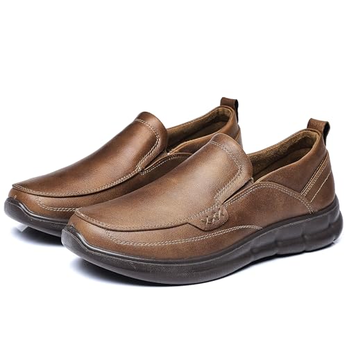Trsorini Mens Slip-on Casual Loafers Shoes Classic Bussiness Lightweight Soft Shoes Office Comfortable for Male3