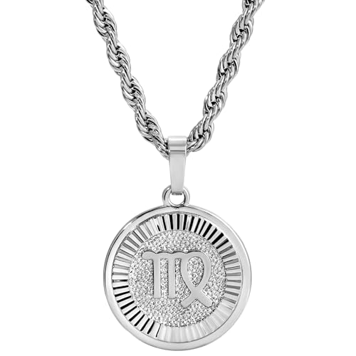 Silver Zodiac Necklace & Pendant - Silver Necklace for Women & Men, Tarnish & Water Resistant, Birthday Gifts for Women & Men