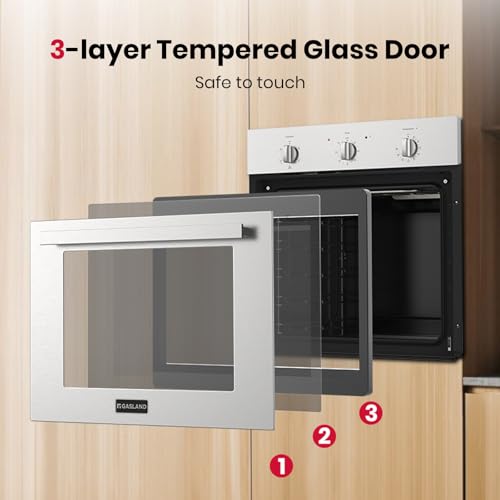 Image of GASLAND 24 Inch Electric Wall Oven with 5 Cooking Modes, 2.79 Cu.ft, 2200W