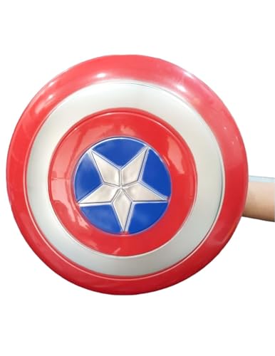 Image of BookMyCostume Buy Metal Look American Superhero Shield Kids Fancy Dress Accessory Kids,Red
