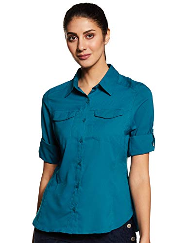 Columbia Women's Silver Ridge Lite Long Sleeve Shirt, Siberia, Small