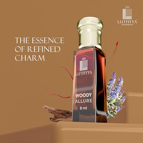 Image of Non-Alcoholic Attar Roll-On Perfume Oil (Pack of 2, 8ml Each) | Woody Allure & Lumina | Long Lasting Woody & Chocolate Fragrance | Unisex Gift Set