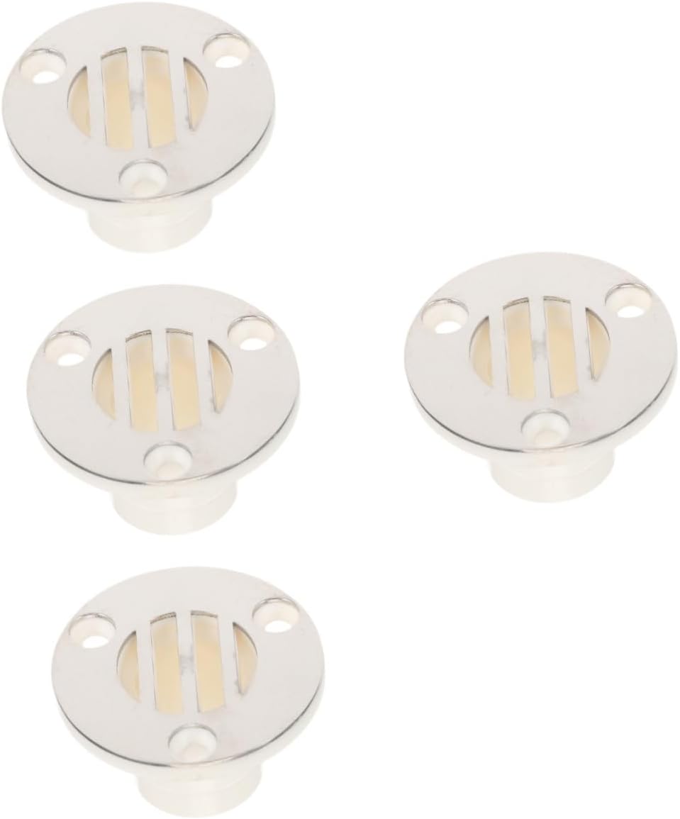 BESPORTBLE 4pcs Marine deck drain Deck Floor Drain Fitting scuppers for boats Floor