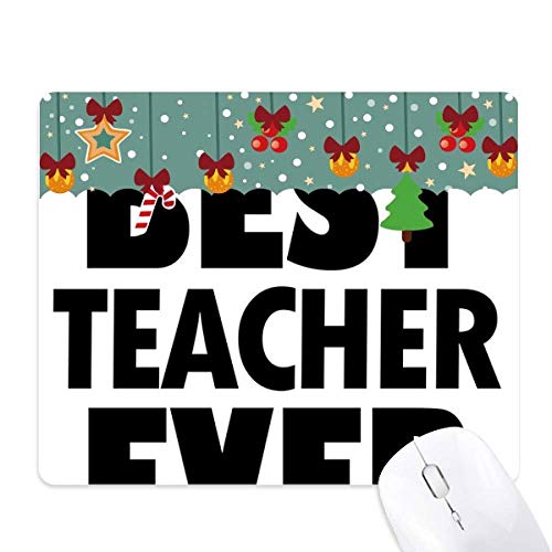 Alfombrilla de ratón para el mejor profesor con diseño navideño ideal como regalo de festival