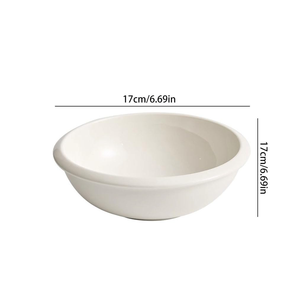 Tazones Para Sopa Cuenco De Sopa Espesado De Cerámica Blanca Simple, Ensaladera Casera, Cuenco De Postre, Cuenco De Guiso De Cocina Tazón De Cerámica