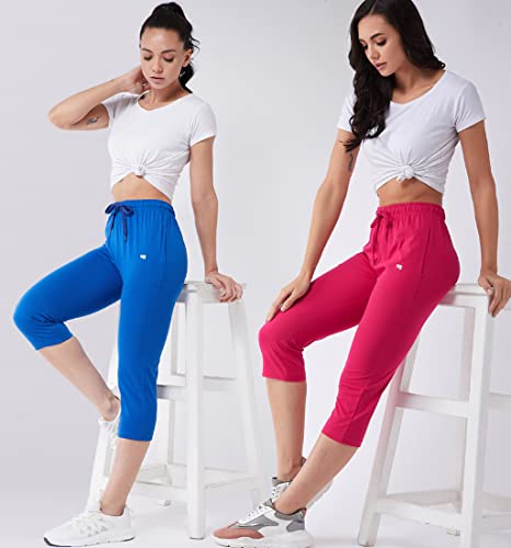 Image of Modeve Women Solid Cotton Blend Capri for summer|| Summer Wear