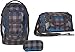 Produktbild Satch Schulrucksack-Set Pack 3-tlg Checkplaid 9B0 grau schwarz kariert