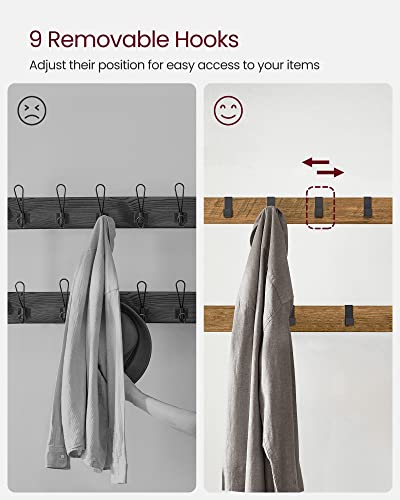 image for VASAGLE Coat Rack, Hall Tree with Shoe Bench for Entryway, Entryway Be