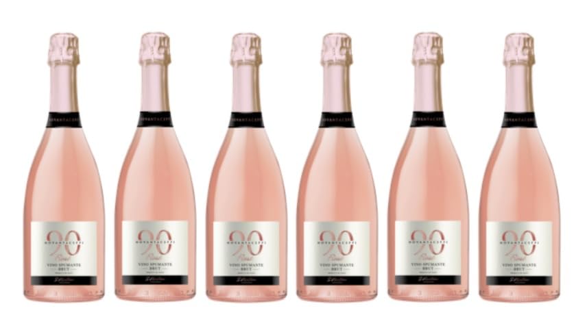 6x 0,75l - Latentia - Novantaceppi - Vino Spumante Rosé - Brut