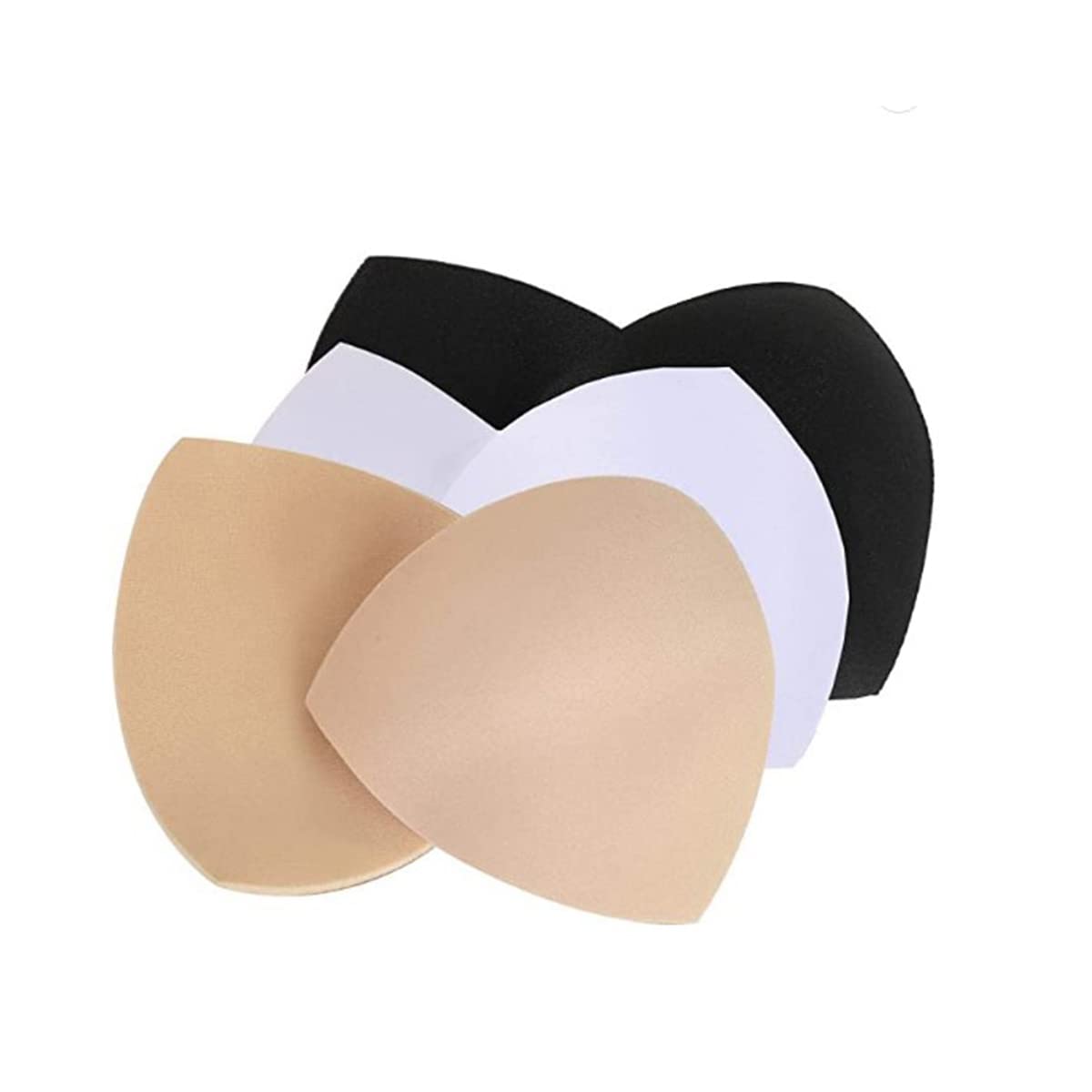 Women's Bra Pads Inserts 3 Pairs,Bra Inserts,Removable Bra Pads Inserts Comfy Sports Cups Bra Insert For Bikini Top Swimsuit