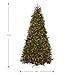 National Tree Company Pre-Lit Artificial Full Christmas Tree, Green, Dunhill Fir, White Lights, Includes Stand, 12 Feet