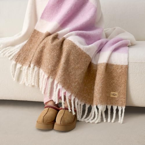 UGG Faux Mohair Throw (Rosetta Stripe) - image 7