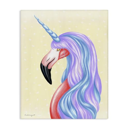 Radiant Flamingo Fantasy Bird, 24 x 30 Inch Canvas Wall Art