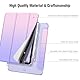 Fintie Hülle für iPad Air 11 Zoll M3 2025/M2 2024, iPad Air 5 2022/4 Generation 2020 10.9 Zoll mit Stifthalter, ultradünne leichte Schutzhülle Case mit transparenter Rückseite, Fantasie Ombre