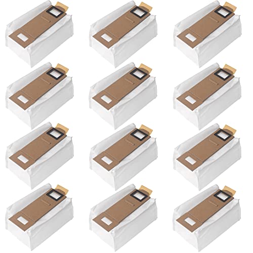 Loveco Lot de 12 sacs d'aspirateur compatibles avec Roborock S7 S7 Plus,S7 Max,T7s,T7s Plus Cover