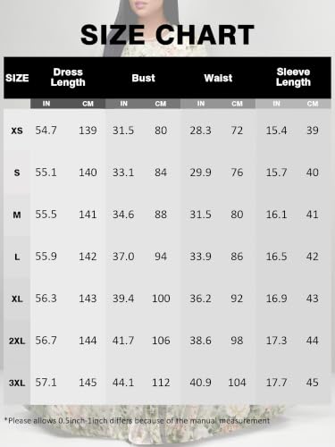 Image of Plus Size Maxi Dress for Women V Neck 3 /4 Sleeve Wrap Dress