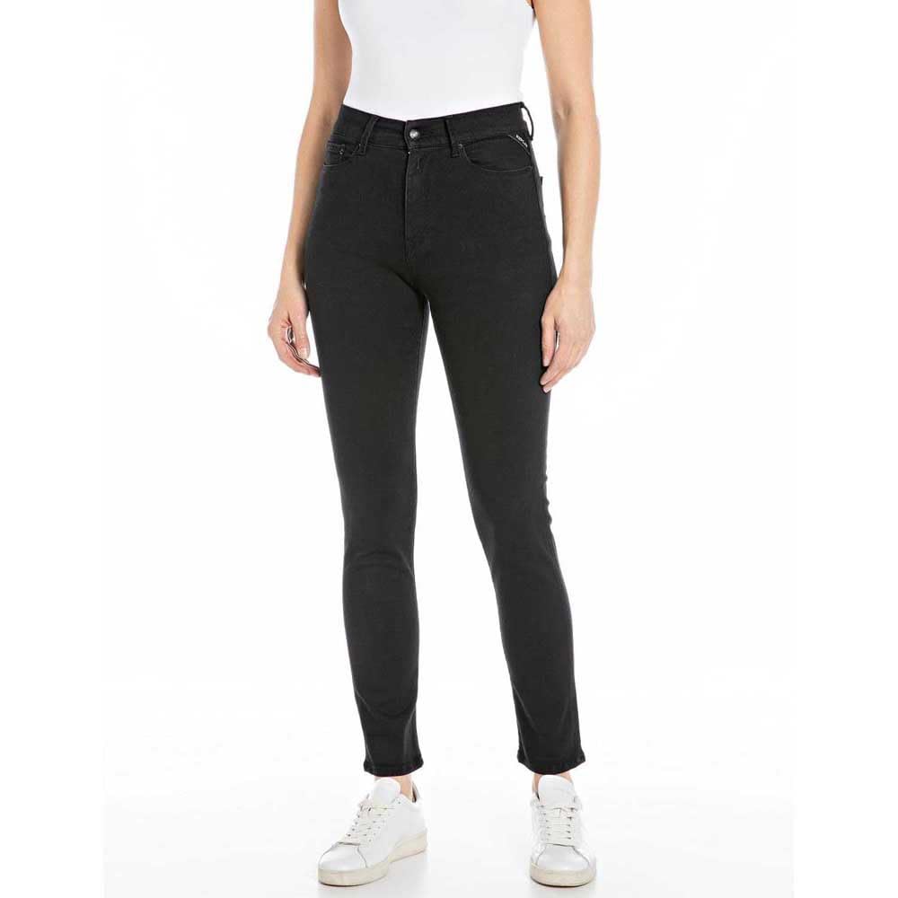 Replay women's jeans with power stretch, black (Black 098), 26W / 28L