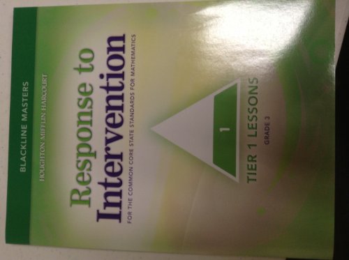 Response to Intervention Tier 1 Blackline Maste... 054783621X Book Cover