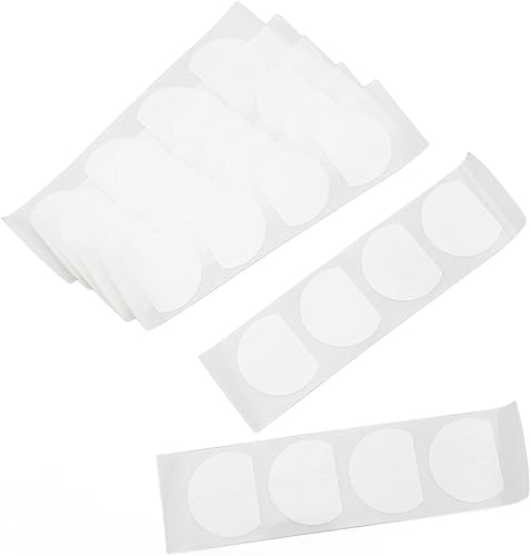 Miniatura 8 de Cinta adhesiva de doble cara para ropa, protección de privacidad, 50 hojas de cinta adhesiva de cuerpo semicírculo, PET a prueba de sudor para