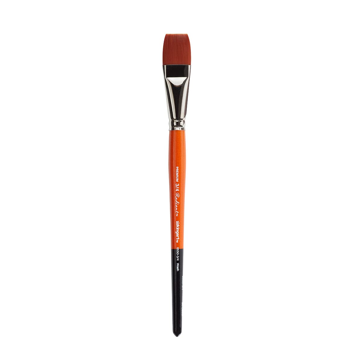 Pinceau plat Kingart Radiant taille 3/4 pour lavis et peinture