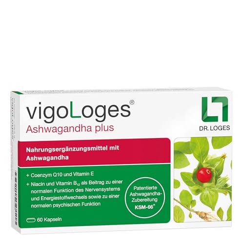 vigoLoges Ashwagandha plus - 60 Kapseln - Nahrungsergänzungsmittel mit Ashwagandha