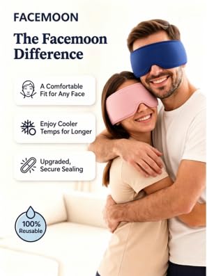 Image of Cooling Gel Eye Mask for Puffy Eyes, Migraine & Headache Relief, Full Eye-Area Cold Compress for Eyes & Temples, FSA Eligible HSA Reusable Eye Ice Pack for Swelling & Post-Surgery Recovery