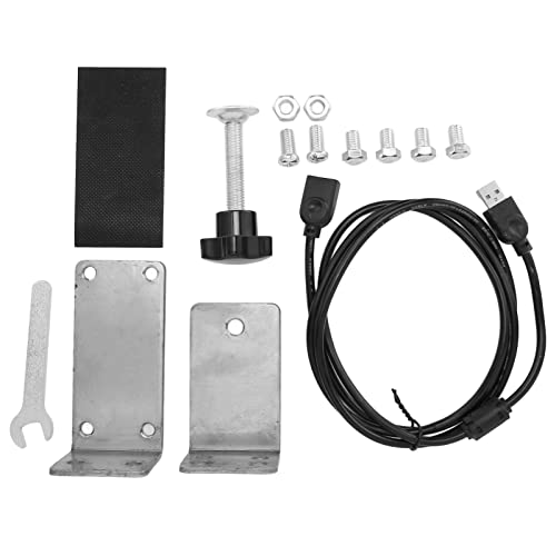 RiToEasysports Soporte de montaje de freno de mano USB, placa de montaje universal para freno de mano, soporte de PC Plug and Play para juegos de carreras con accesorios de montaje de repuesto para