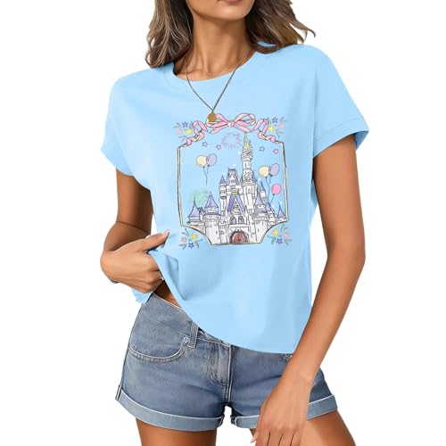 Image of Magical Shirt for Women Magic Kingdom Castle Tshirt Princess Shirts